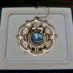 Collectible Christmas ornament of White House